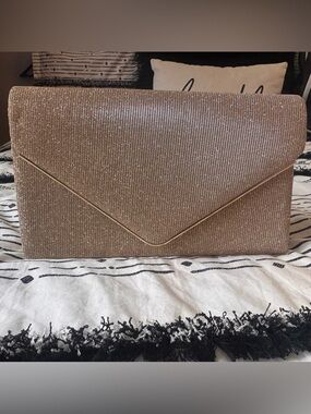 Metallic Rose Gold Envelope Clutch - Women's Evening Bag ✉️✨